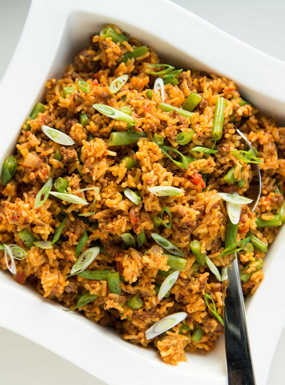 Beef and Tomato Rice Casserole