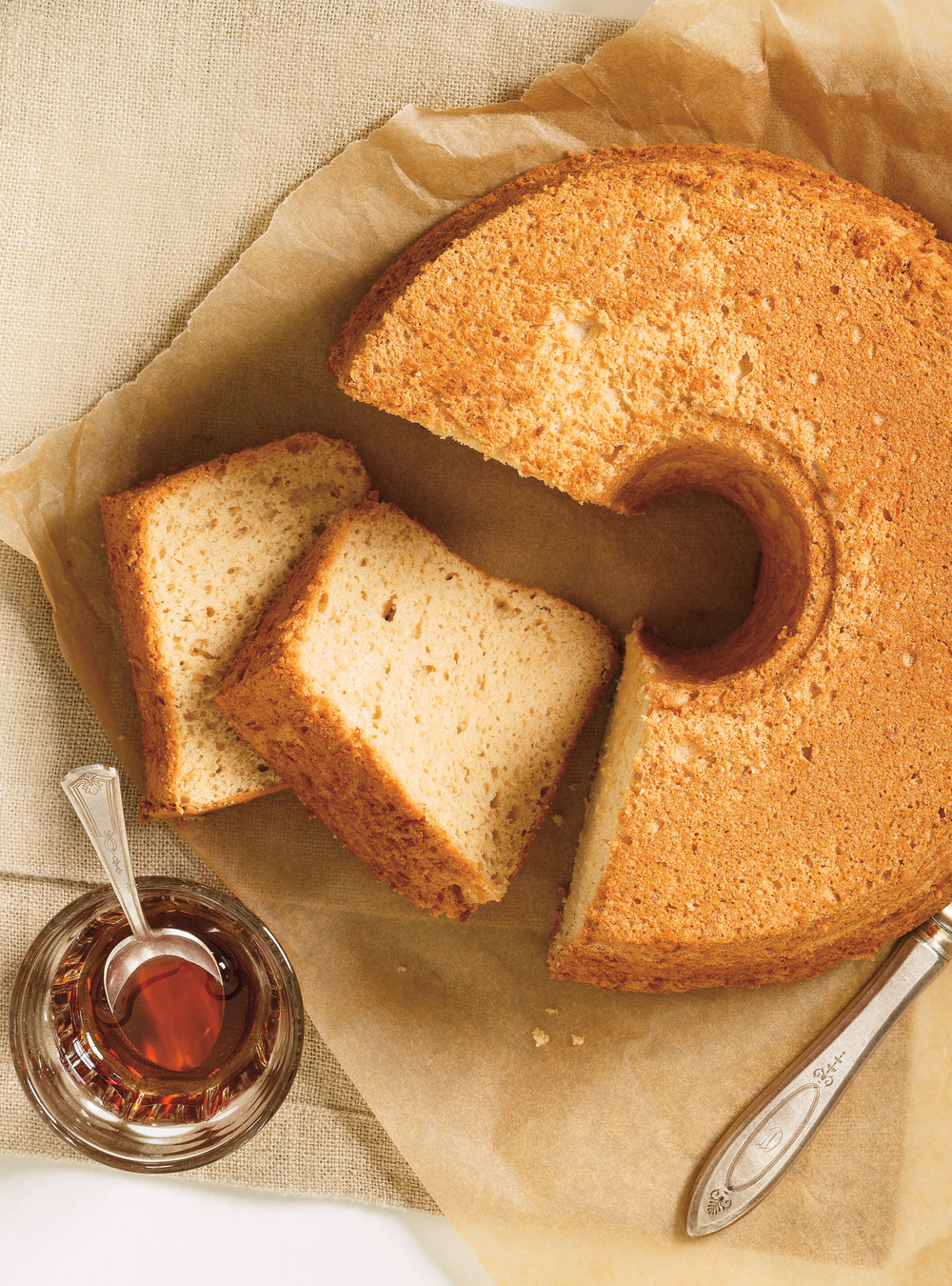 Maple Angel Food Cake 